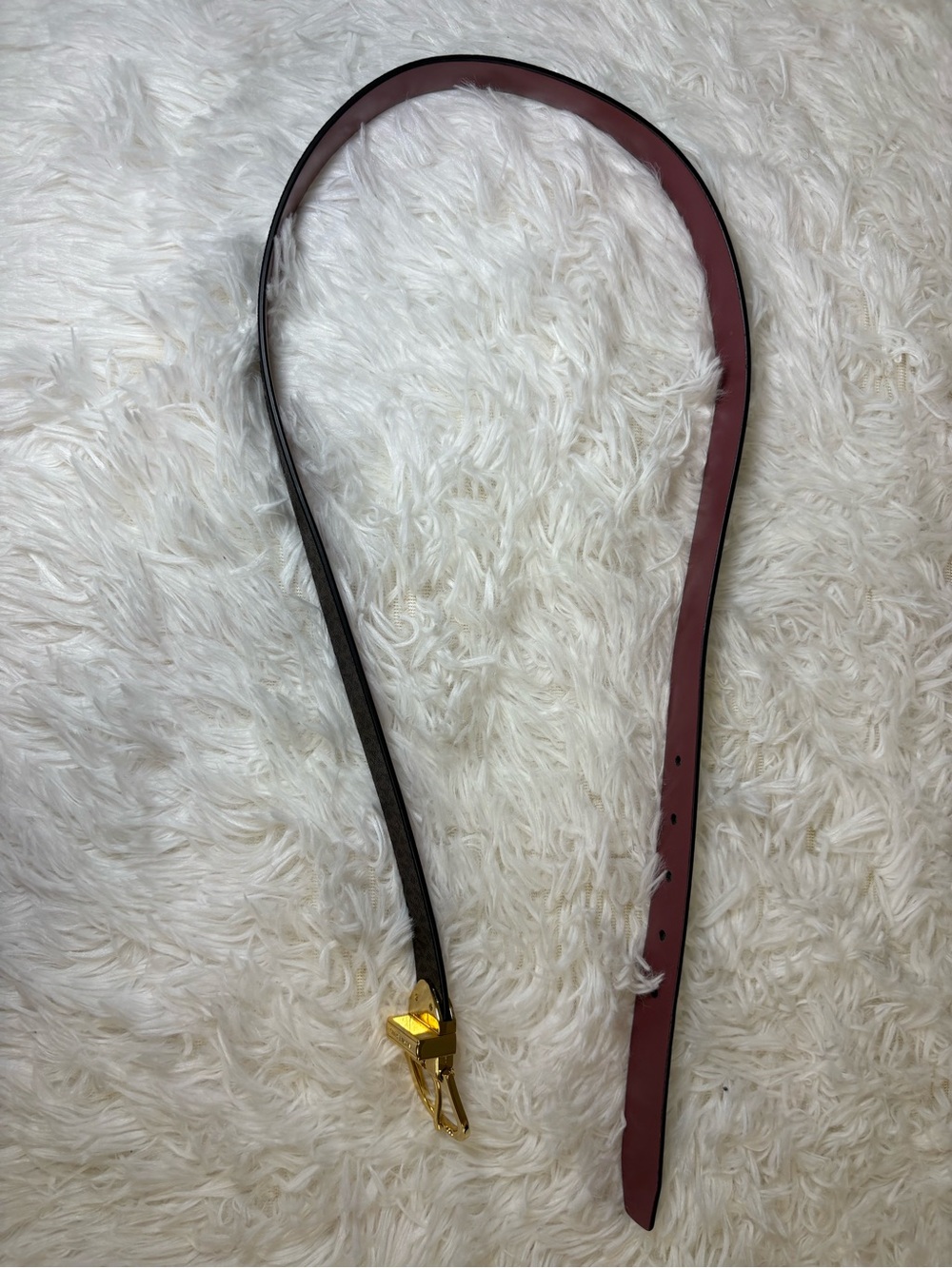 Michael Kors Reversible Belt with Gold Buckle